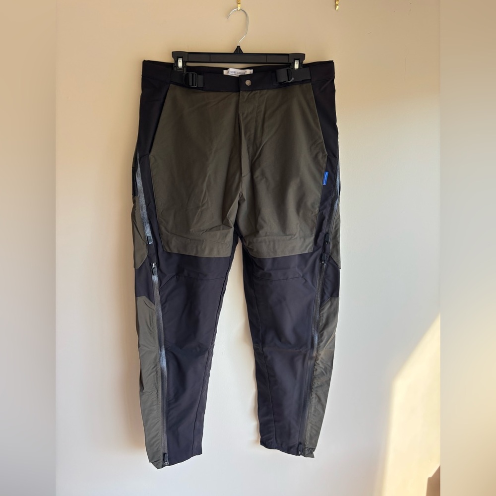 REINDEE LUSION 0155 Double Shape Waterproof Pants, L, Green and Black